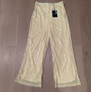 Sequin Yellow Pants